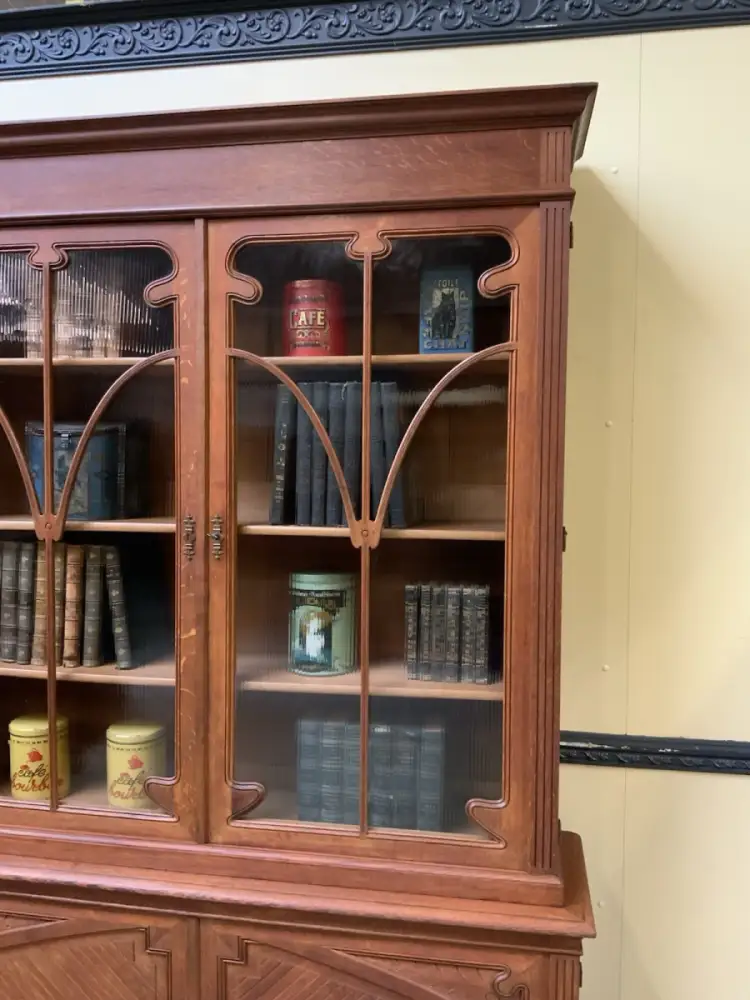 Antiker monumentaler Jugendstil Bücherschrank, Buffet,   - Lieferung möglich! 9