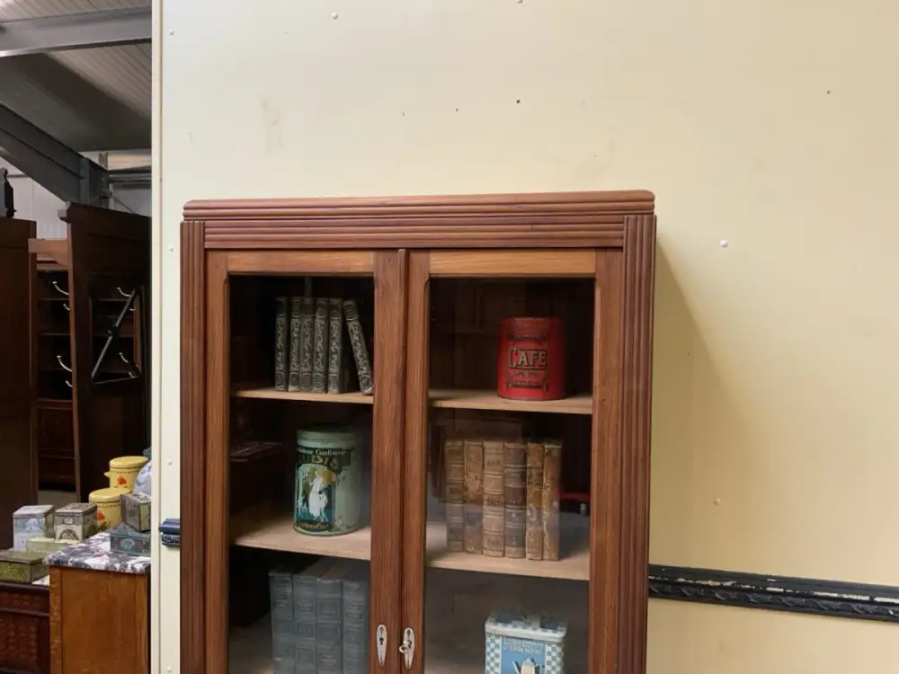 Antiker Art Deco Bücherschrank, Vitrine, Traumhaft - Lieferung möglich! 10