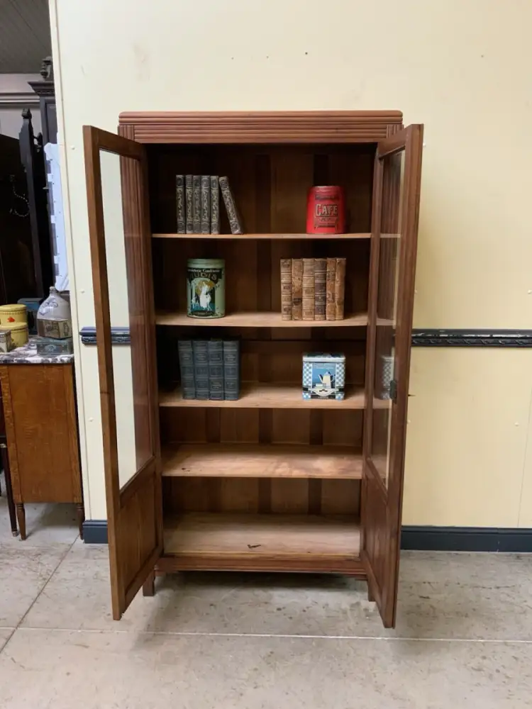 Antiker Art Deco Bücherschrank, Vitrine, Traumhaft - Lieferung möglich! 13