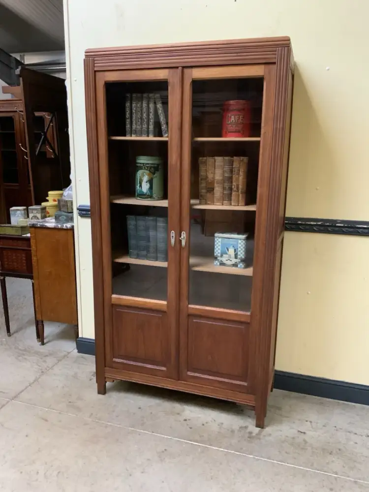 Antiker Art Deco Bücherschrank, Vitrine, Traumhaft - Lieferung möglich! 2