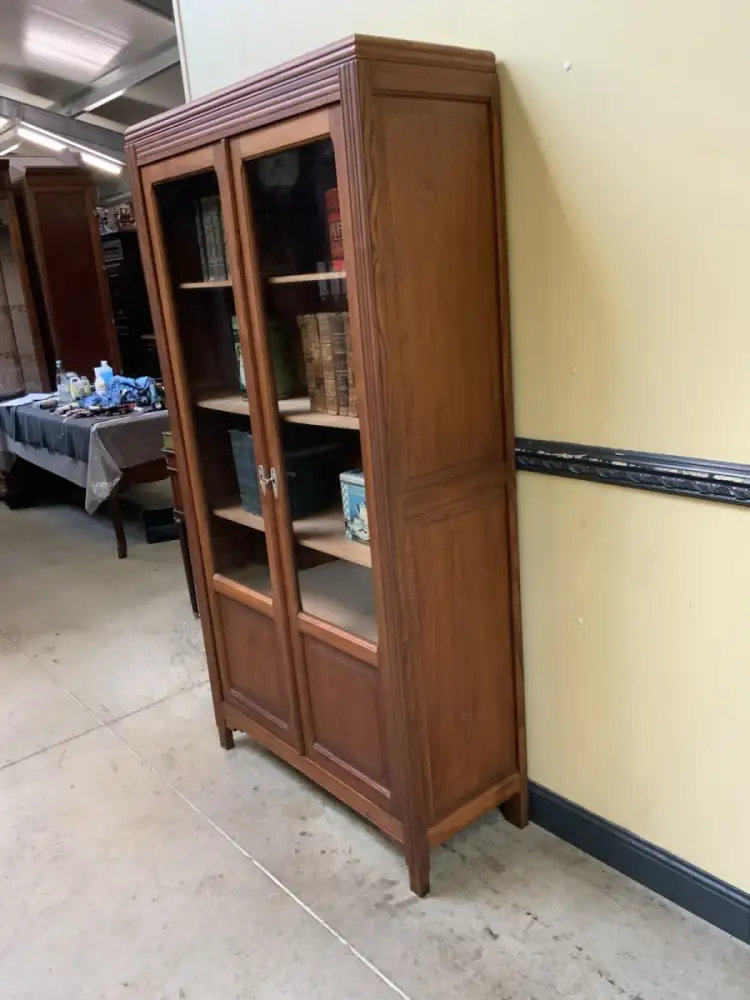 Antiker Art Deco Bücherschrank, Vitrine, Traumhaft - Lieferung möglich! 4