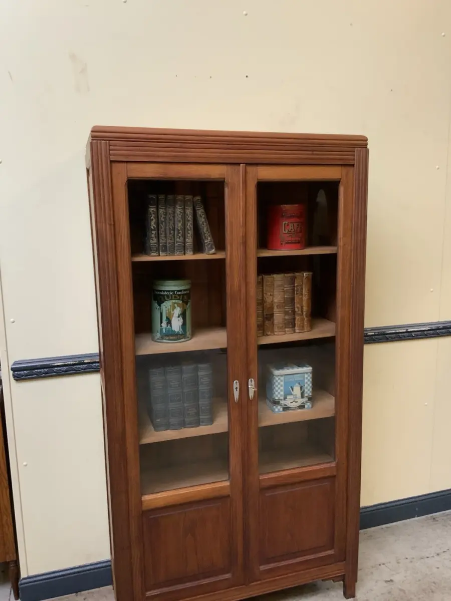 Antiker Art Deco Bücherschrank, Vitrine, Traumhaft - Lieferung möglich! 6