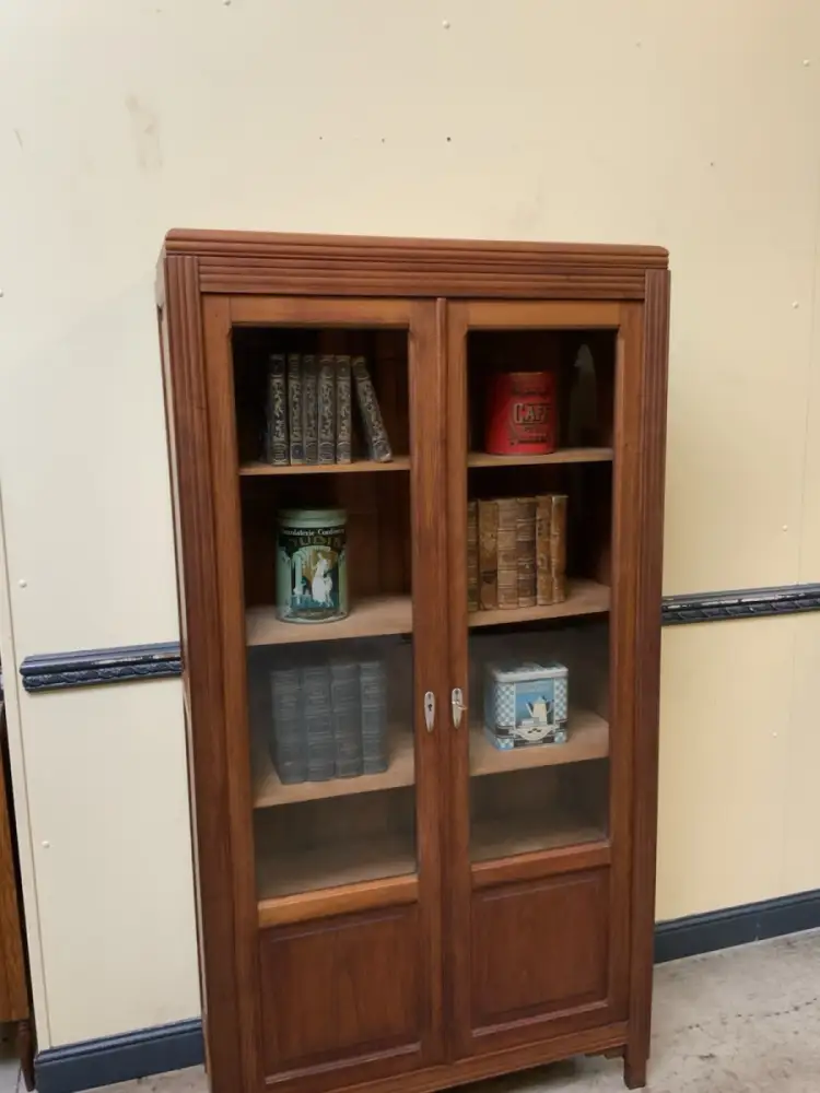 Antiker Art Deco Bücherschrank, Vitrine, Traumhaft - Lieferung möglich! 6