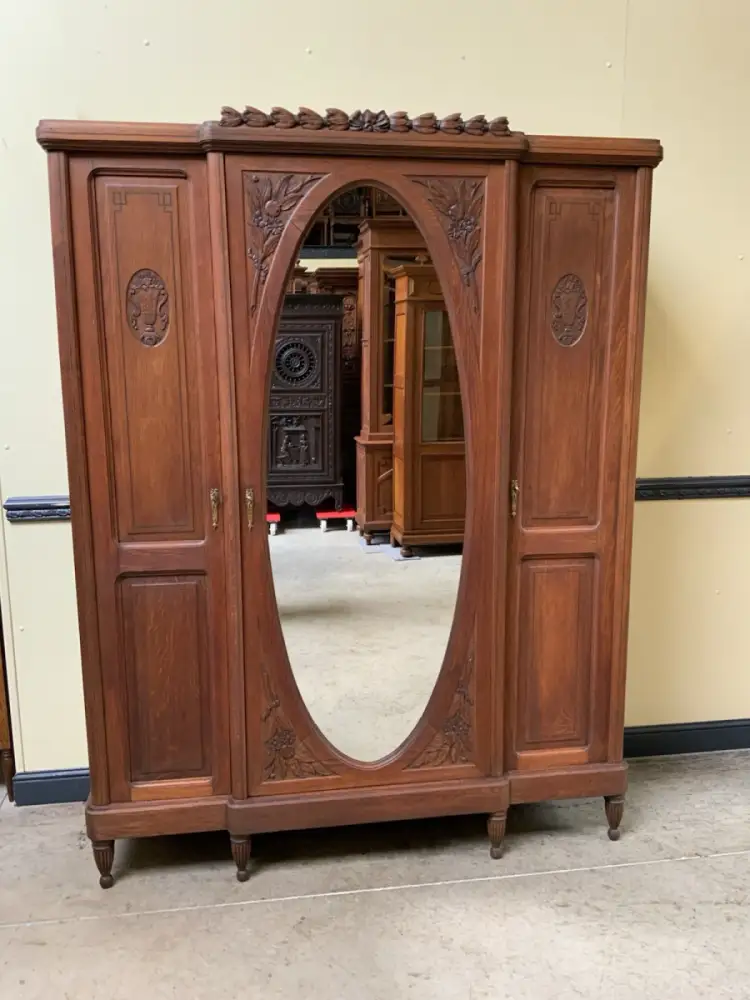 Antik - Kleiderschrank mit Wäschefächer - Jugendstil -  Lieferung möglich! 16