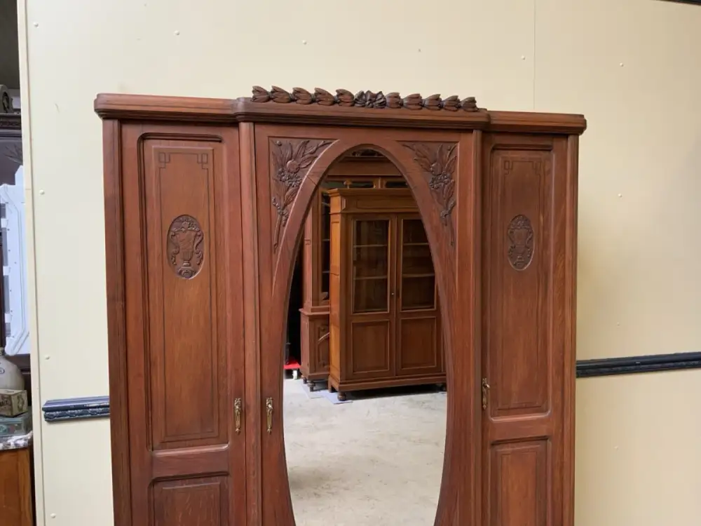 Antik - Kleiderschrank mit Wäschefächer - Jugendstil -  Lieferung möglich! 6