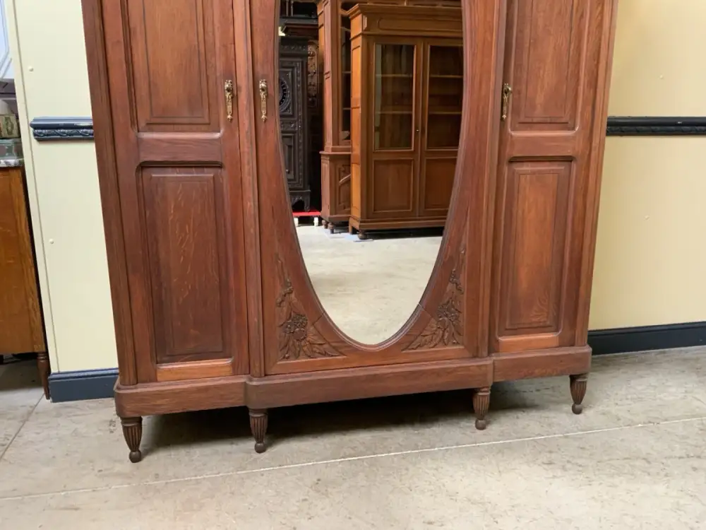 Antik - Kleiderschrank mit Wäschefächer - Jugendstil -  Lieferung möglich! 7