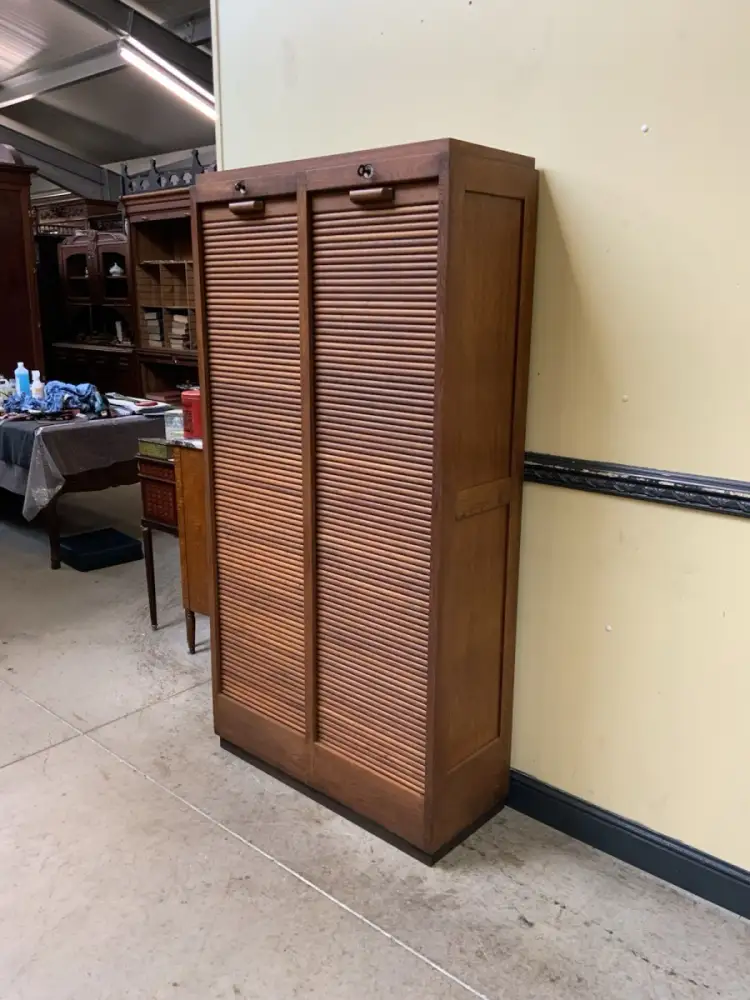 Antik - Archiv Rollladen Schrank, Vertiko, Jugendstil - Lieferung möglich! 3