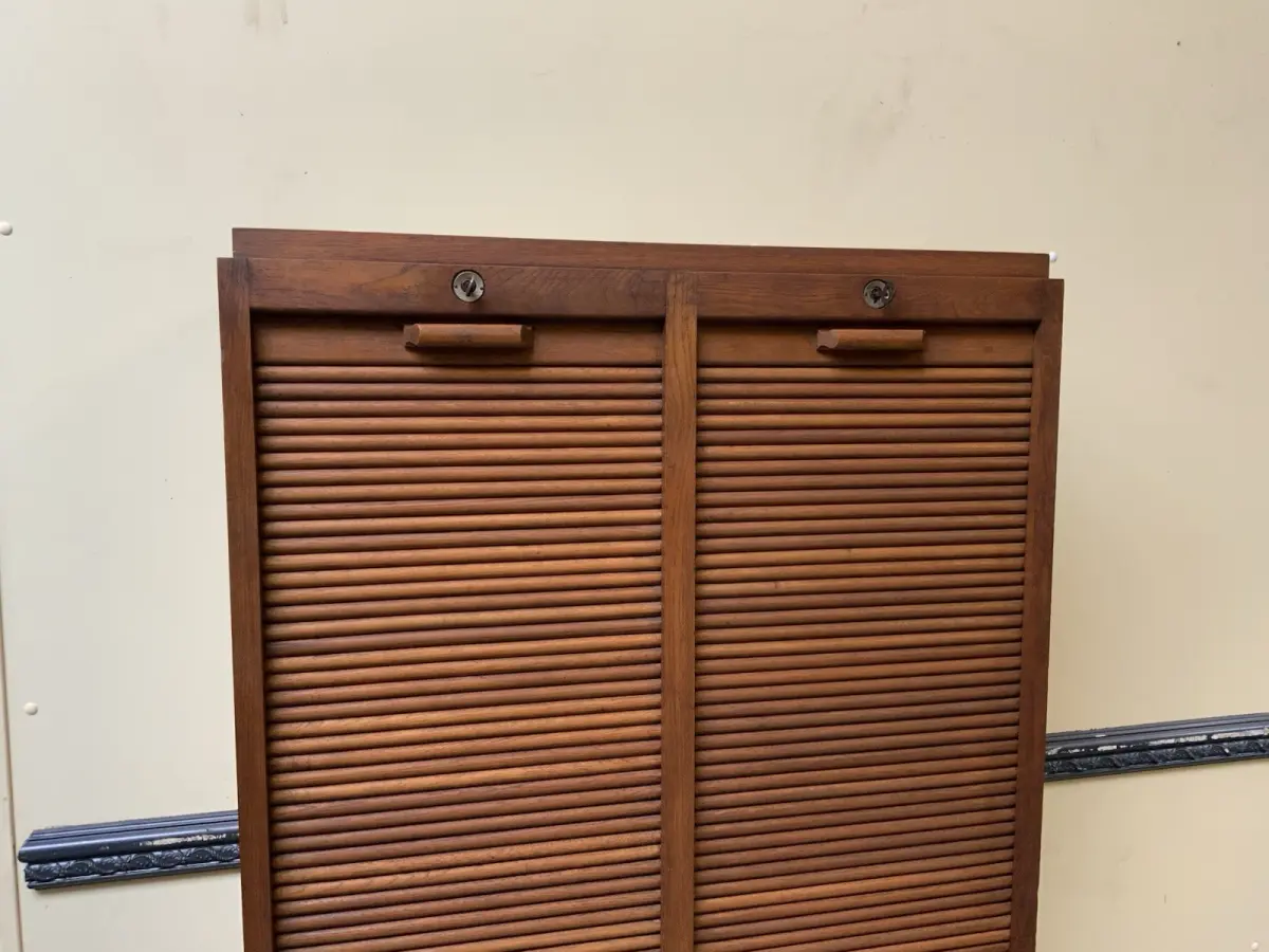 Antik - Archiv Rollladen Schrank, Vertiko, Jugendstil - Lieferung möglich! 9