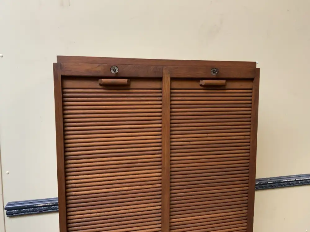 Antik - Archiv Rollladen Schrank, Vertiko, Jugendstil - Lieferung möglich! 9