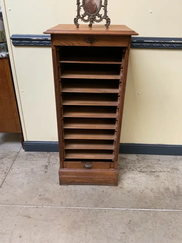 Antik - Archiv Schrank, Vertiko, Rolllade -  Jugendstil - Lieferung möglich! 16