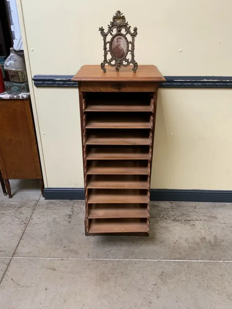 Antik - Archiv Schrank, Vertiko, Rolllade -  Jugendstil - Lieferung möglich! 17