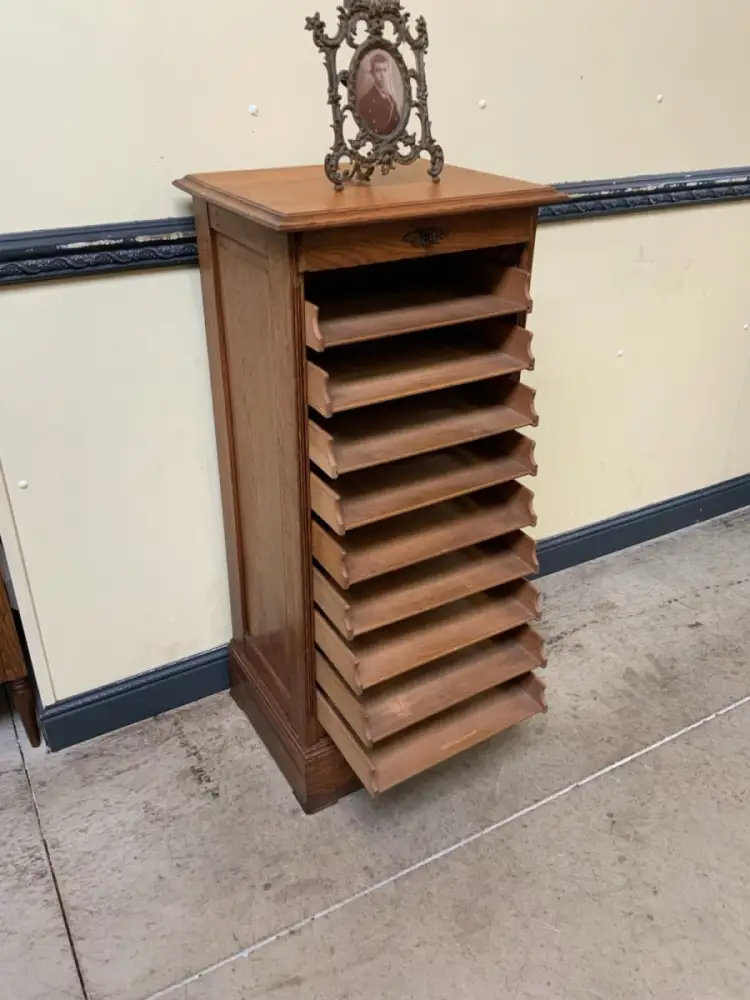 Antik - Archiv Schrank, Vertiko, Rolllade -  Jugendstil - Lieferung möglich! 18