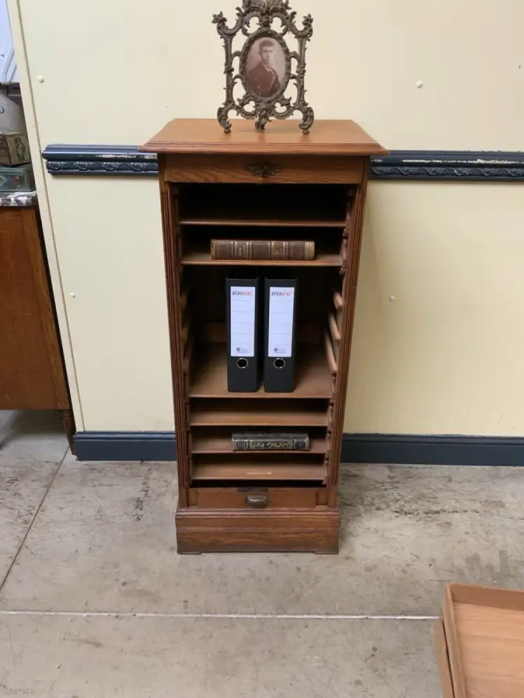 Antik - Archiv Schrank, Vertiko, Rolllade -  Jugendstil - Lieferung möglich! 19