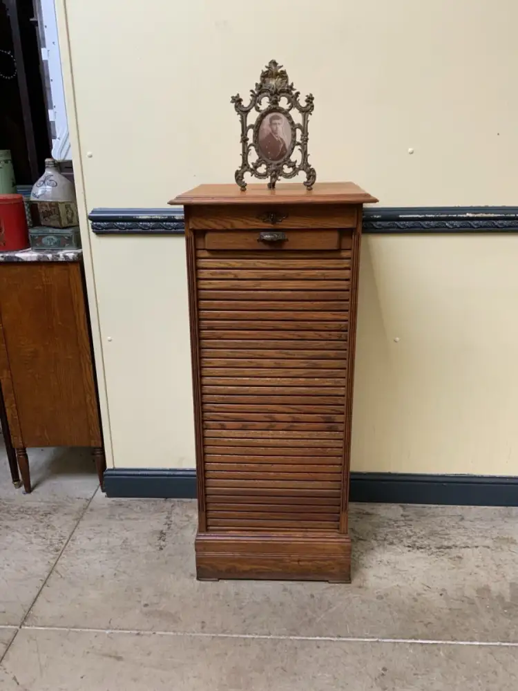 Antik - Archiv Schrank, Vertiko, Rolllade -  Jugendstil - Lieferung möglich! 2