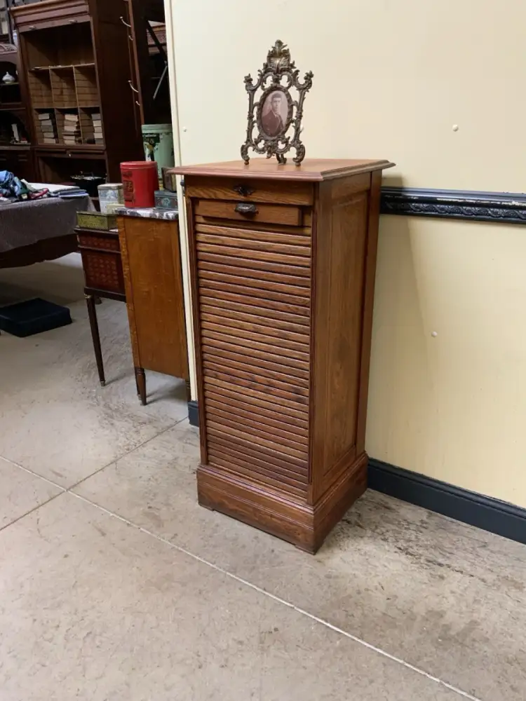 Antik - Archiv Schrank, Vertiko, Rolllade -  Jugendstil - Lieferung möglich! 3