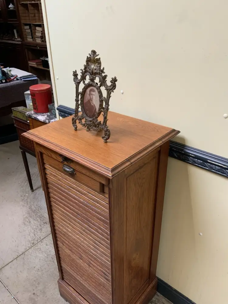 Antik - Archiv Schrank, Vertiko, Rolllade -  Jugendstil - Lieferung möglich! 9