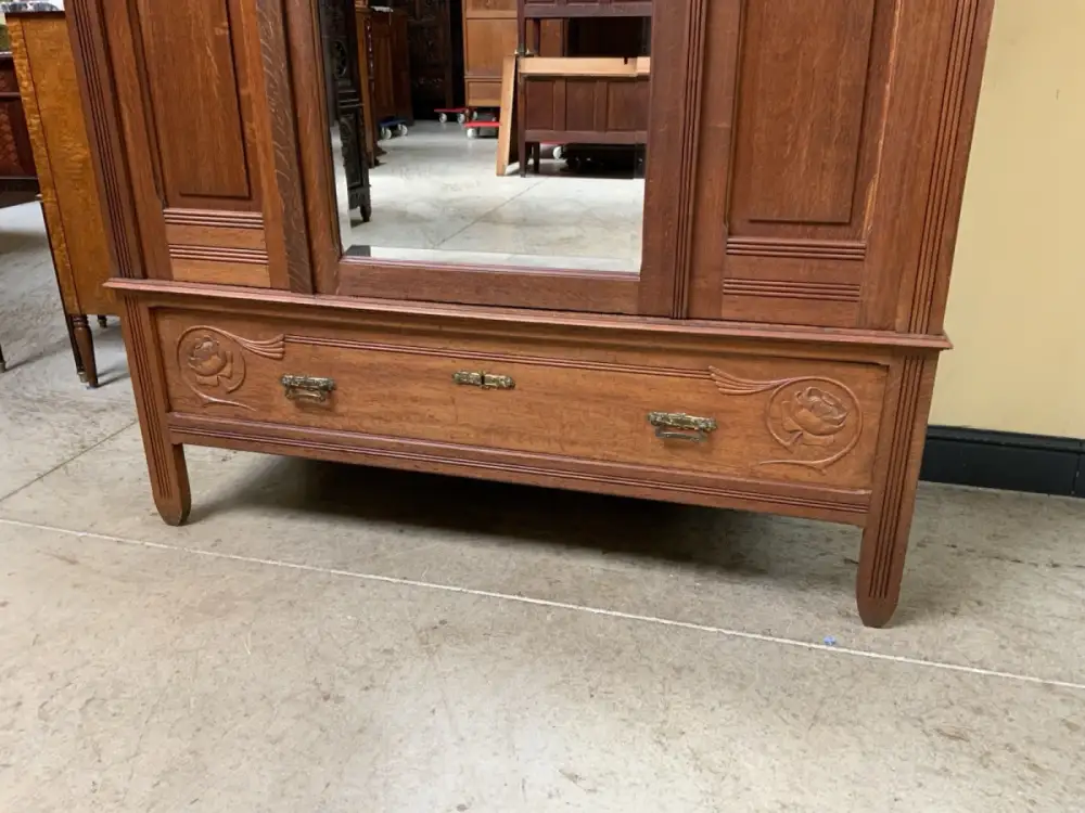 Antiker Jugendstil Kleiderschrank, Art Nouveau -  Lieferung möglich! 17