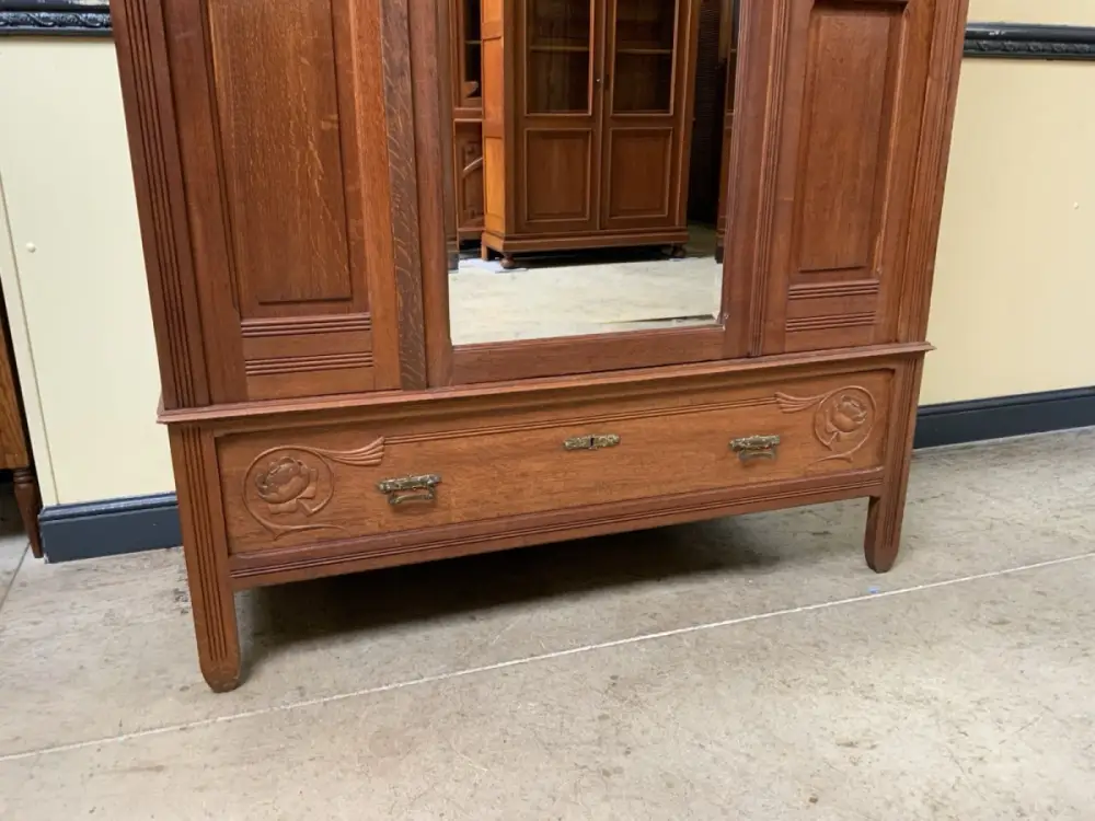 Antiker Jugendstil Kleiderschrank, Art Nouveau -  Lieferung möglich! 18