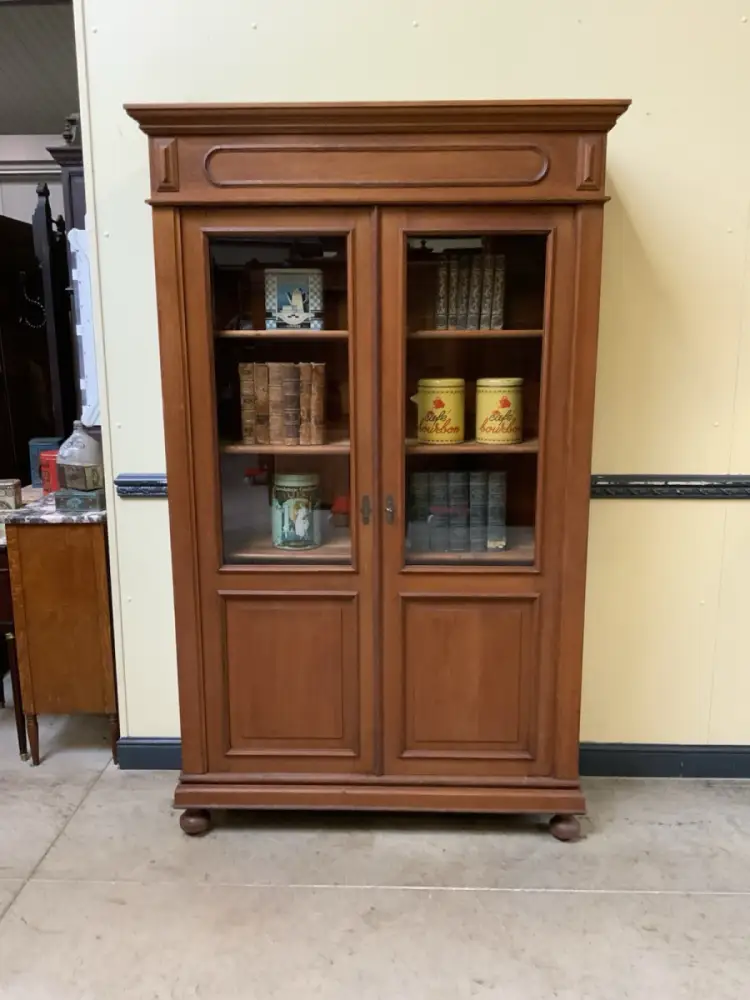 Antik - Bücherschrank, Vitrine - Jugendstil -  Lieferung möglich! 0