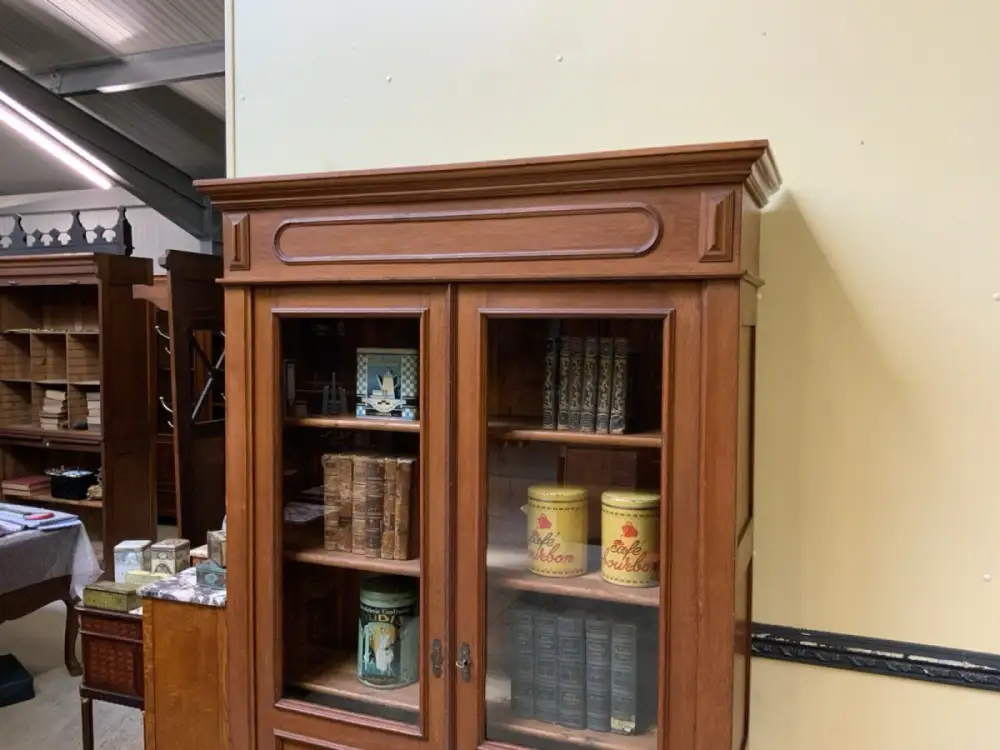 Antik - Bücherschrank, Vitrine - Jugendstil -  Lieferung möglich! 11