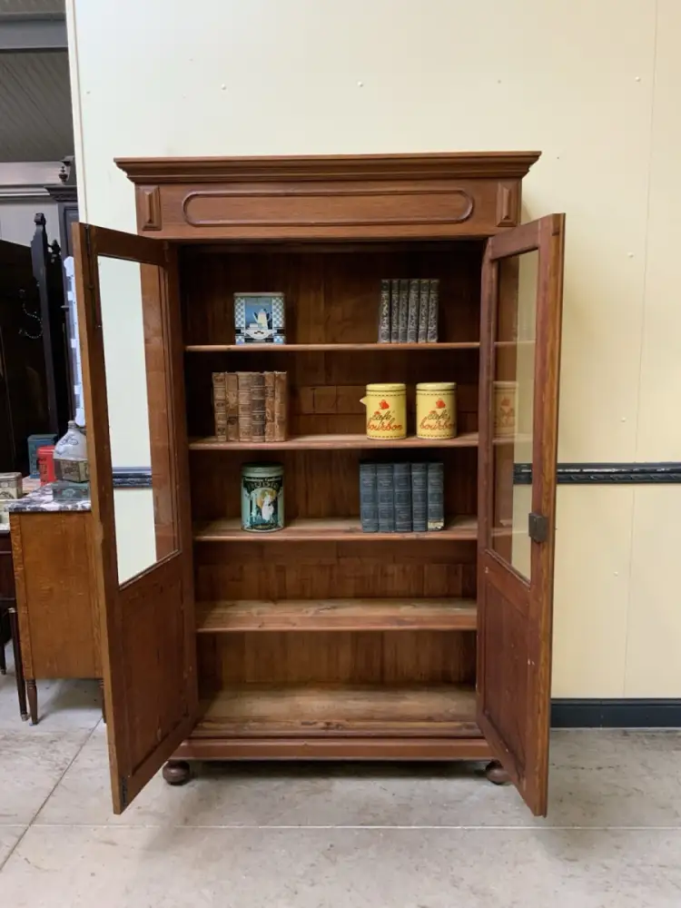 Antik - Bücherschrank, Vitrine - Jugendstil -  Lieferung möglich! 12