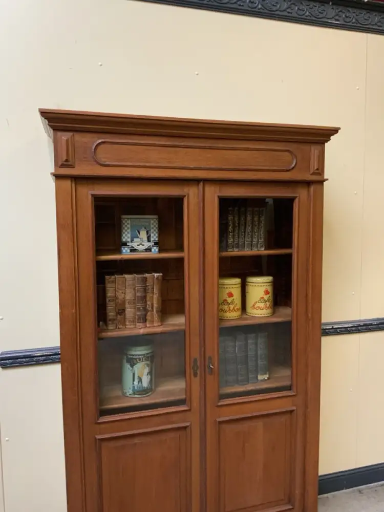 Antik - Bücherschrank, Vitrine - Jugendstil -  Lieferung möglich! 6