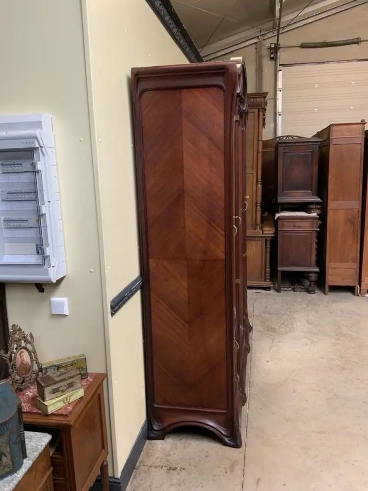 Antik Jugendstil Kleiderschrank, Wäsches. - feuvergoldete Bronze - Lieferung mög 5