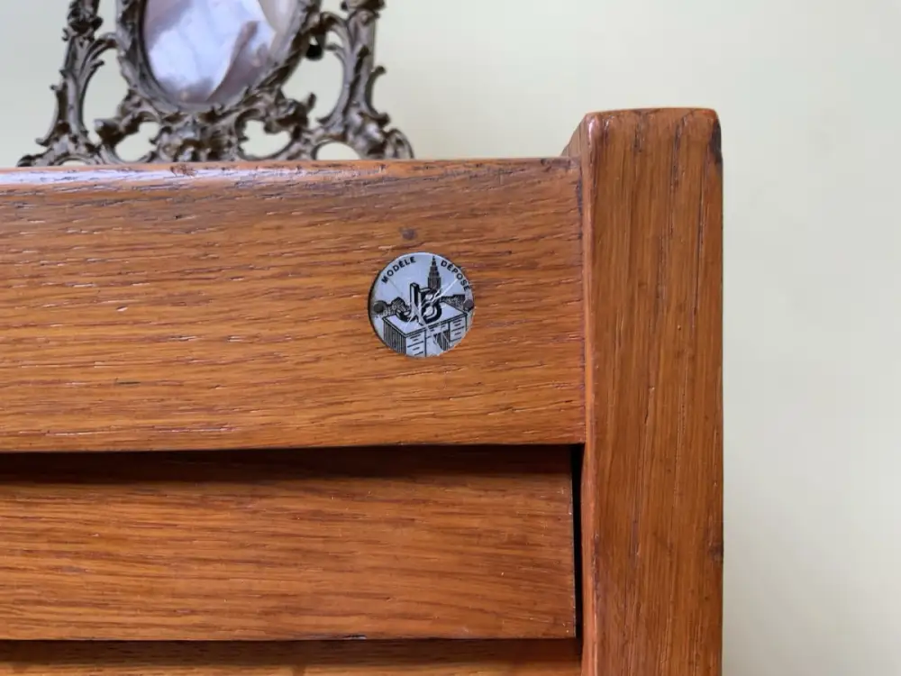 Antiker Art Deco Rollladen Archivschrank - Lieferung möglich! 11