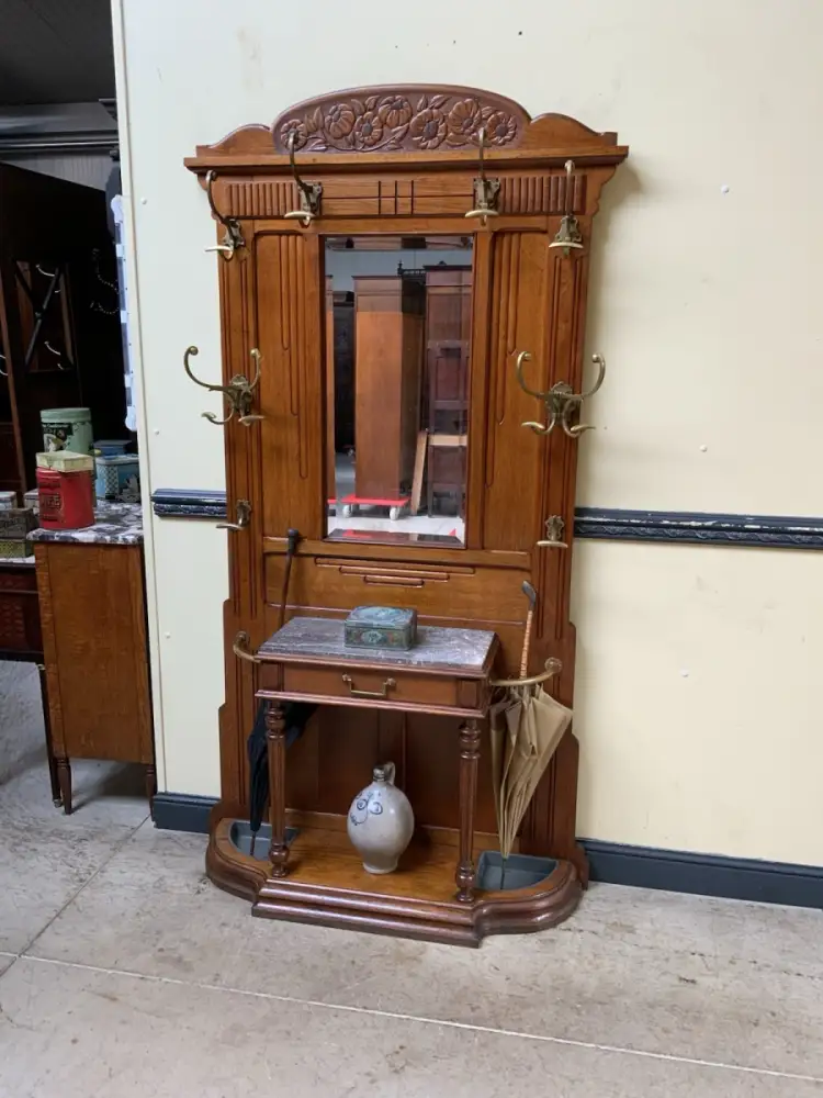 Antike Jugendstil Garderobe - traumhaft schön - Lieferung möglich! 0