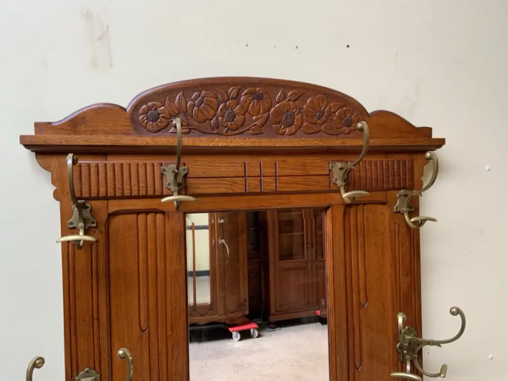 Antike Jugendstil Garderobe - traumhaft schön - Lieferung möglich! 13