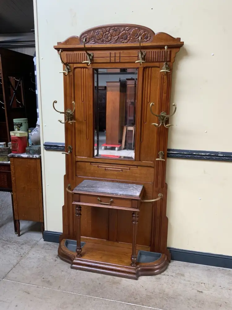 Antike Jugendstil Garderobe - traumhaft schön - Lieferung möglich! 19