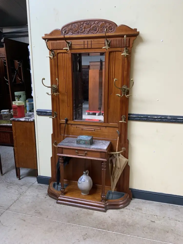 Antike Jugendstil Garderobe - traumhaft schön - Lieferung möglich! 2