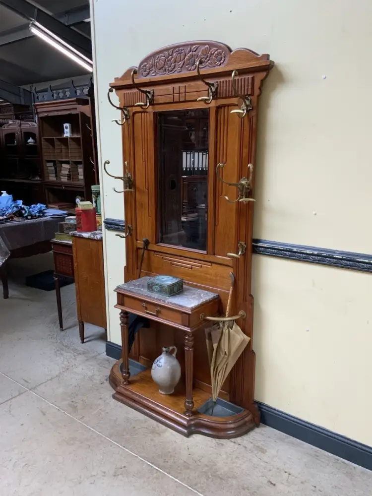 Antike Jugendstil Garderobe - traumhaft schön - Lieferung möglich! 3