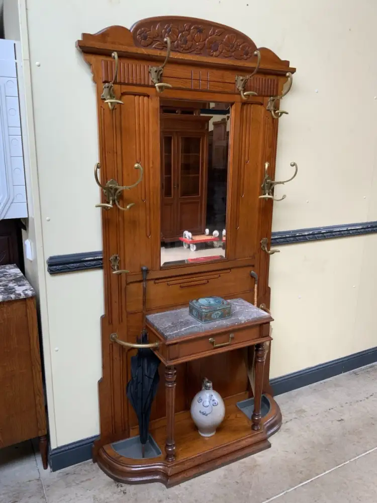 Antike Jugendstil Garderobe - traumhaft schön - Lieferung möglich! 4