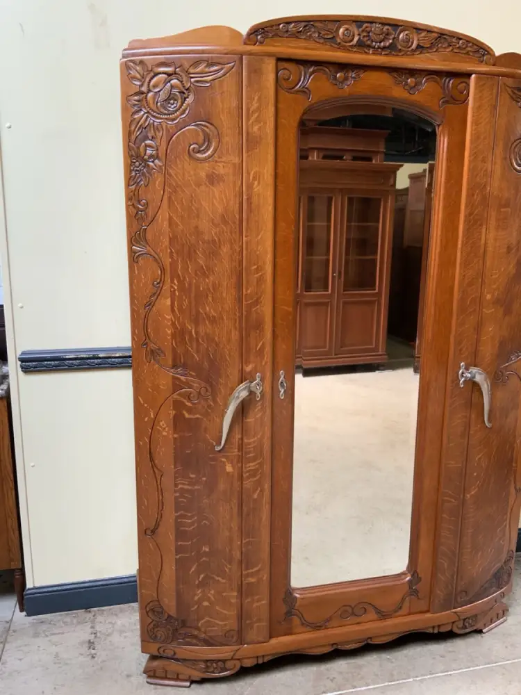 Antik - Kleiderschrank, Wäscheschrank - Art Deco -  Lieferung möglich! 11