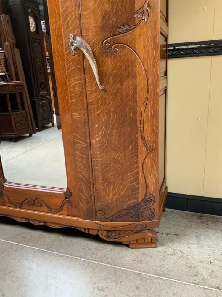 Antik - Kleiderschrank, Wäscheschrank - Art Deco -  Lieferung möglich! 13