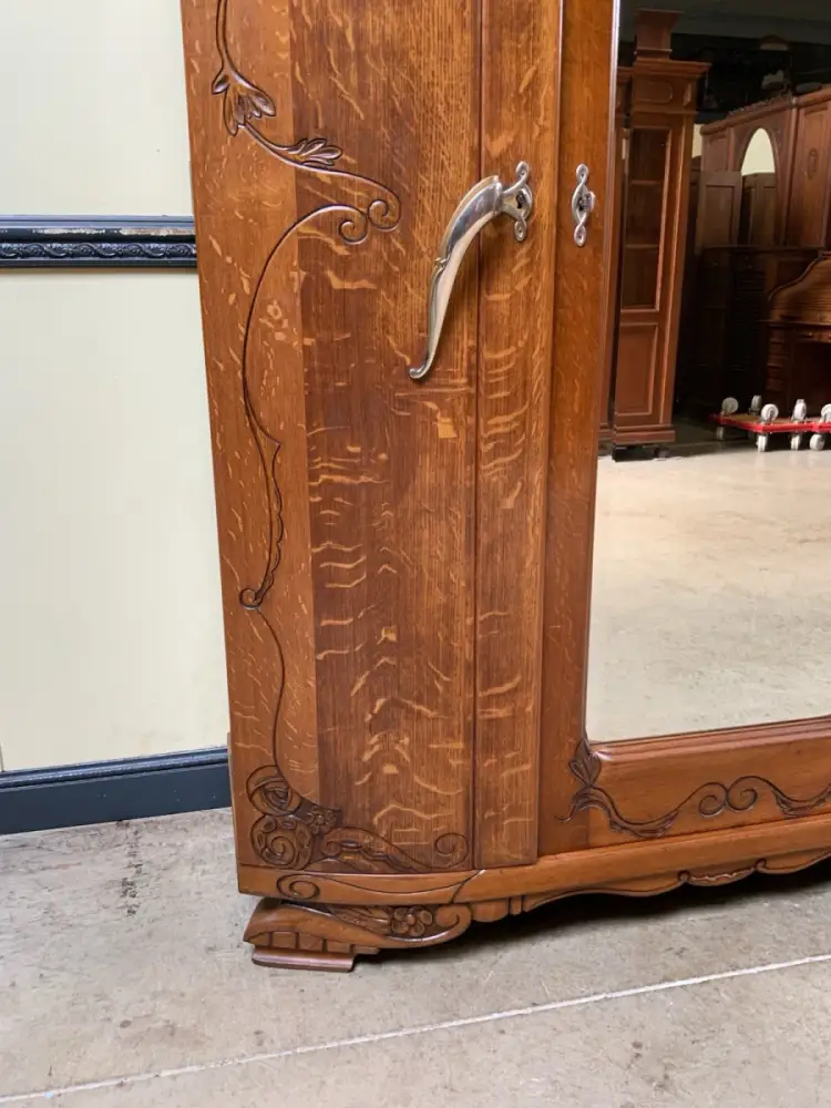 Antik - Kleiderschrank, Wäscheschrank - Art Deco -  Lieferung möglich! 14