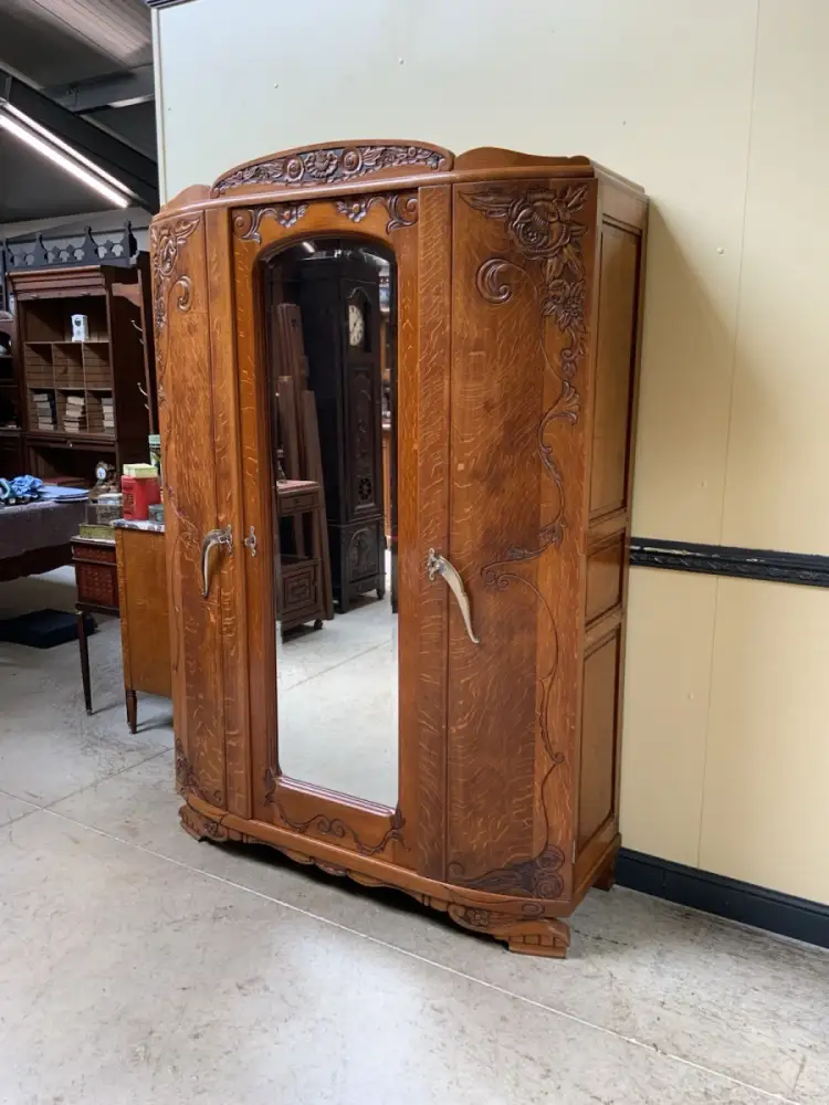 Antik - Kleiderschrank, Wäscheschrank - Art Deco -  Lieferung möglich! 2