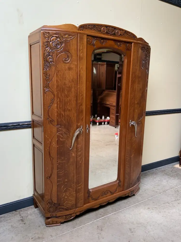 Antik - Kleiderschrank, Wäscheschrank - Art Deco -  Lieferung möglich! 4
