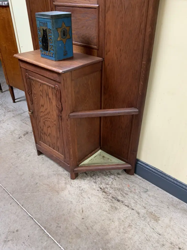 Antike Art Deco Garderobe mit Schrank - Traumhaft - Lieferung möglich! 12