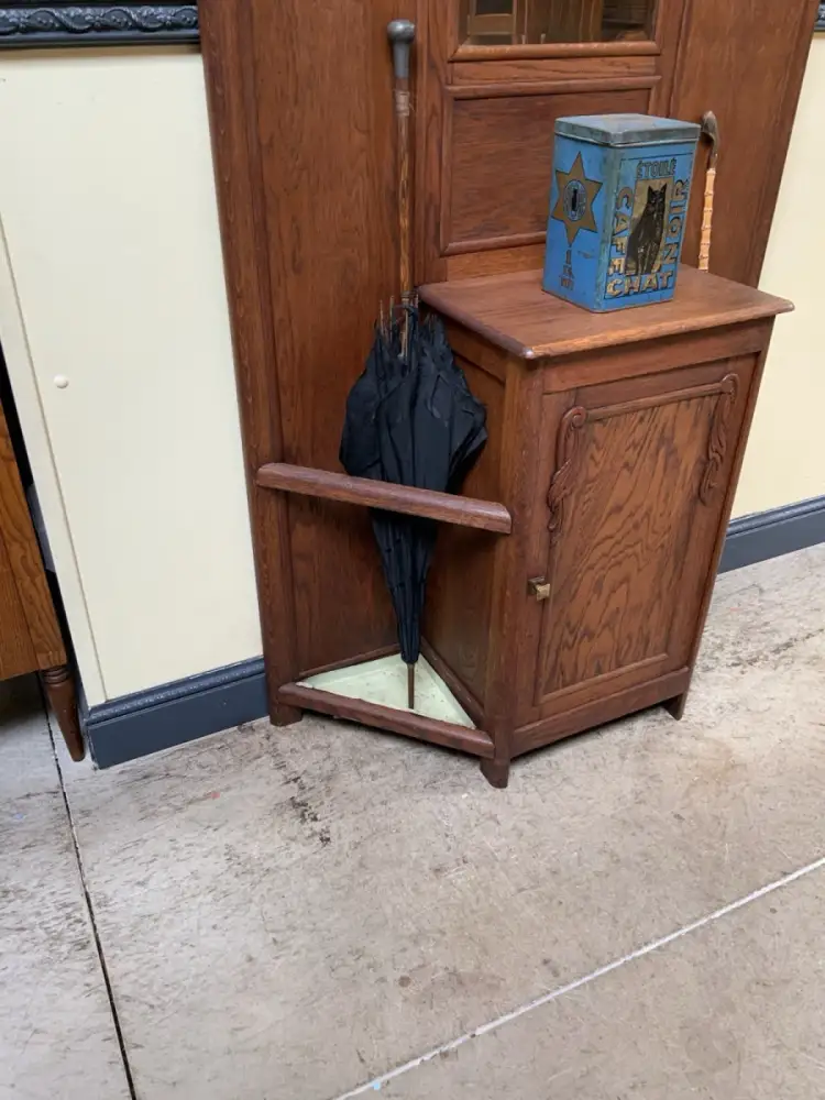 Antike Art Deco Garderobe mit Schrank - Traumhaft - Lieferung möglich! 9
