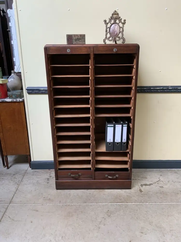 Antik - Archiv Rollladen Schrank, Vertiko, - Art Deco - Lieferung möglich! 12