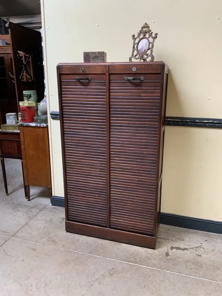 Antik - Archiv Rollladen Schrank, Vertiko, - Art Deco - Lieferung möglich! 2