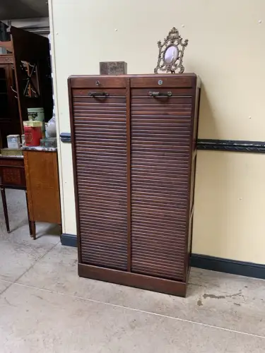 Antik - Archiv Rollladen Schrank, Vertiko, - Art Deco - Lieferung möglich!