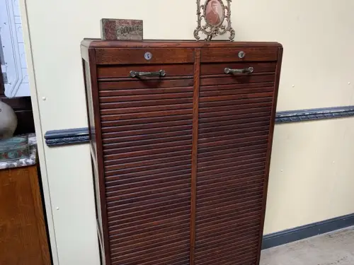 Antik - Archiv Rollladen Schrank, Vertiko, - Art Deco - Lieferung möglich!
