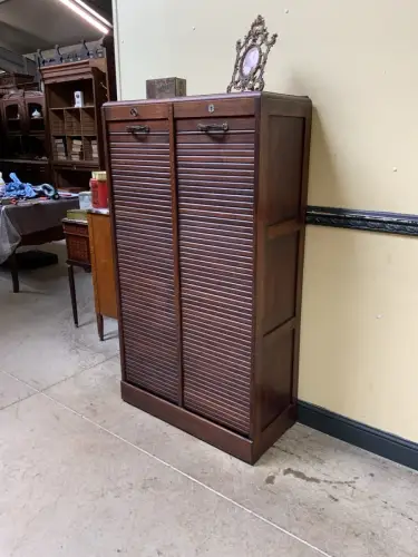 Antik - Archiv Rollladen Schrank, Vertiko, - Art Deco - Lieferung möglich!
