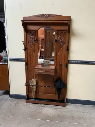 Antike Art Deco Garderobe mit  Schub - Traumhaft - Lieferung möglich!