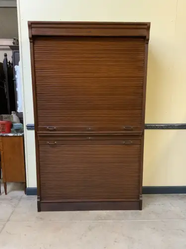 Antiker Jugendstil Rolladen Archiv Schrank - Soennecken - Lieferung möglich!