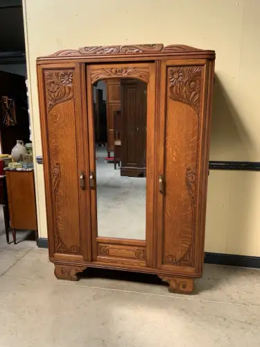 Antik - Kleiderschrank, Wäscheschrank - Art Deco -  Lieferung möglich!