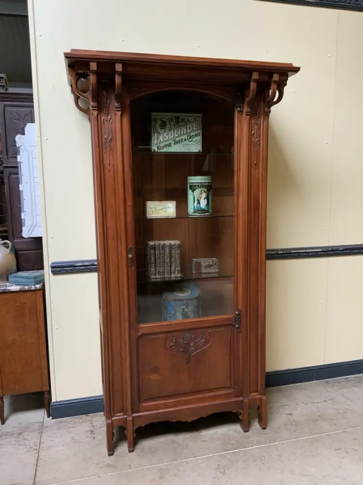 Antik - Vitrine - Jugendstil - Art Nouveau 